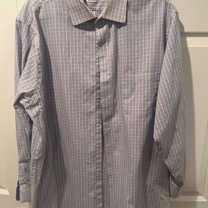 Van Heusen Blue Checkered Men's Shirt